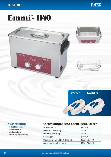 EMAG AG – Ultraschall-Katalog 2014