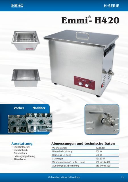 EMAG AG – Ultraschall-Katalog 2014