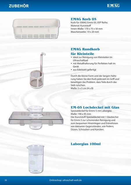 EMAG AG – Ultraschall-Katalog 2014