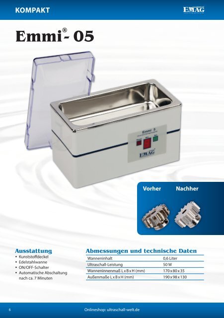 EMAG AG – Ultraschall-Katalog 2014