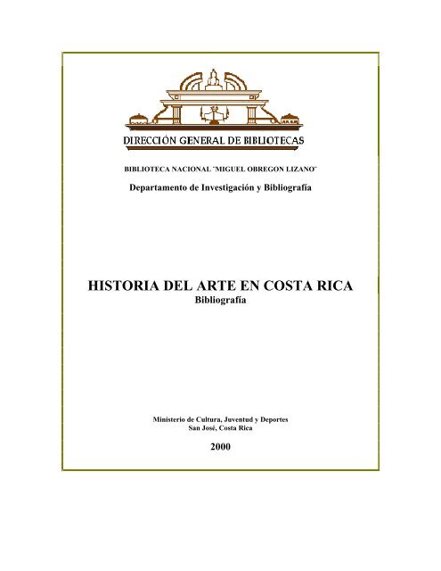 HISTORIA DEL ARTE EN COSTA RICA - Sinabi