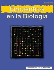 Noviembre 2005, Año XIV, Número 106 - Encuentros en la Biología ...