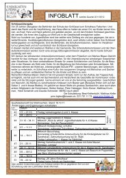 Quartalsinfoblatt 2.Quartal Schuljahr 11/12 - Kindergarten und ...