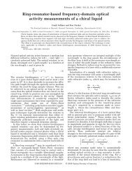 Ring-resonator-based frequency-domain optical ... - Optics InfoBase