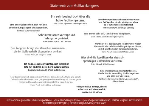 6. Golffachkongress