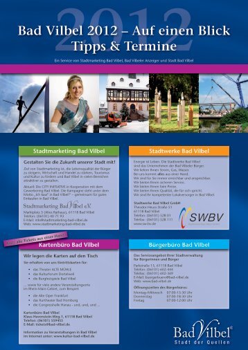 Bad Vilbel 2012 â€“ Auf einen Blick Tipps & Termine - Stadtmarketing ...