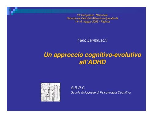 Un approccio cognitivo-evolutivo all'ADHD - Aidai