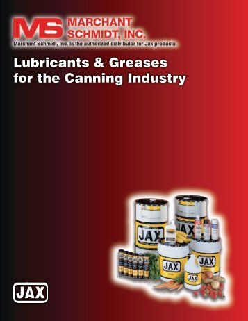 JAX Lubricant PDF - Marchant Schmidt, Inc.