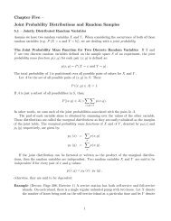 Chapter Five â Joint Probability Distributions and Random Samples