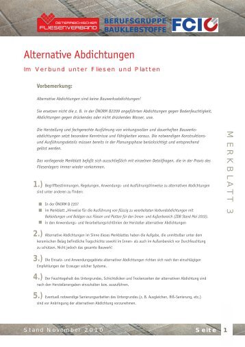 Fliesenfachverband.pdf, Seiten 1-2 - Weber