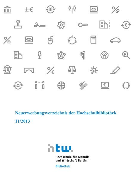 November 2013 - HTW Berlin - Hochschule fÃ¼r Technik und ...