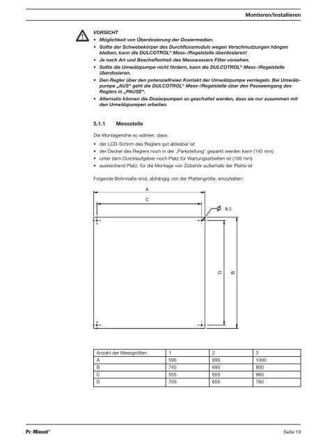 Mess-/Regelstellen DULCOTROLÂ® Abwasser - ProMinent