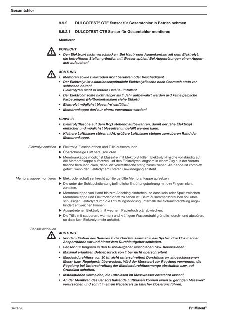 Mess-/Regelstellen DULCOTROLÂ® Abwasser - ProMinent