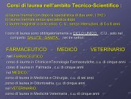 FACOLTÃ DI FARMACIA - Farmacia - UniversitÃ  degli Studi di Bari