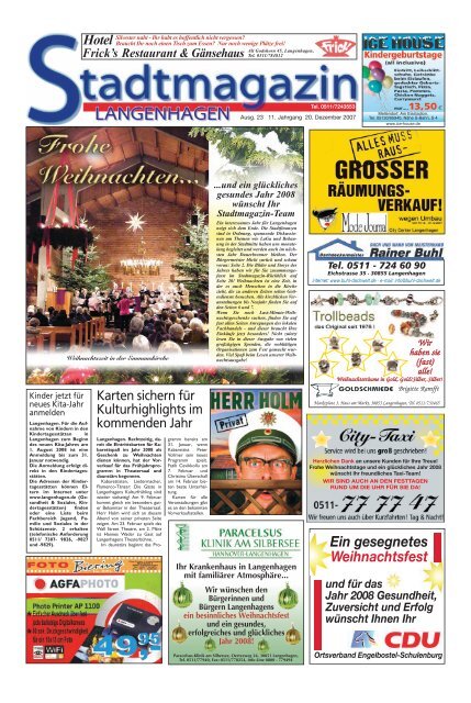 20 pdf-Seiten - Stadtmagazin Langenhagen