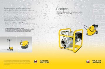 Pompen. - Wacker Neuson