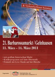 Barbarossamarkt 2011 -  und Gewerbeverein Gelnhausen e.V.