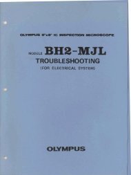 Olympus BH2-MJL electrical troubleshooting manual