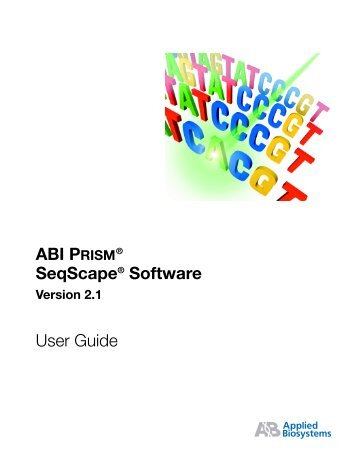 SeqScape Software Version 2.1 User Guide - InfoNet