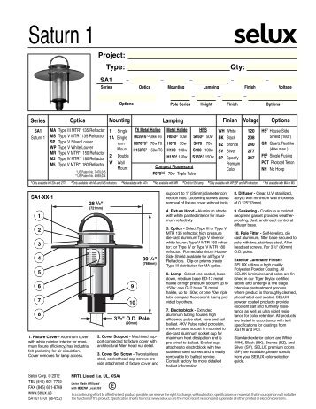 Saturn 1 [SA1] selux.us