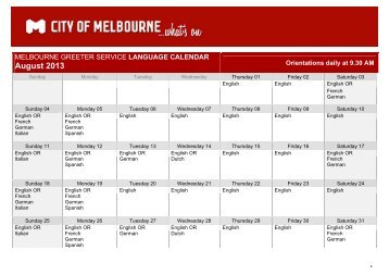 View the full list of languages and calendar of availability