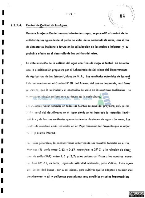 Estudio definitivo del proyecto de irrigaciÃ³n de Pauza, Parinacochas