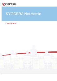 KMnet Admin User Guide - KYOCERA Document Solutions