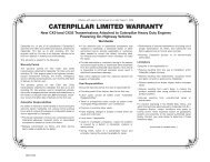 CAT CX31 Transmission Warranty Info - LZ Bus Company Inc.