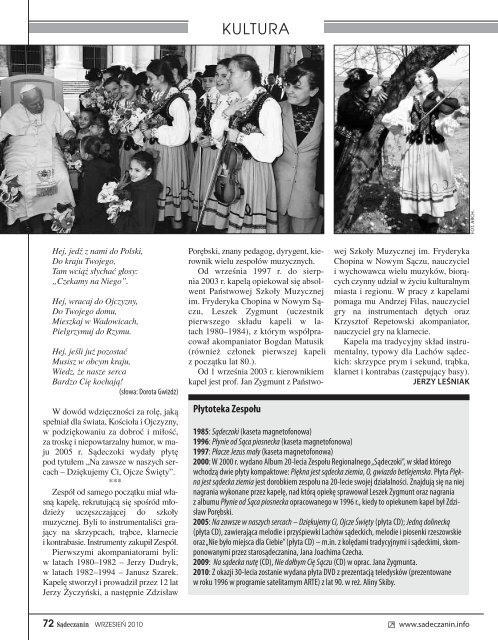 Zobacz peÅne wydanie (PDF) - SÄdeczanin