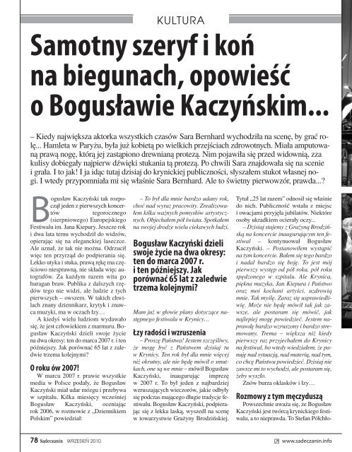 Zobacz peÅne wydanie (PDF) - SÄdeczanin