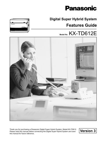 Panasonic KX-TD612 Feature Guide - TierOne Telecommunications