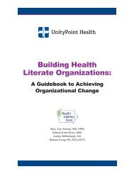 Health Literacy Guidebook