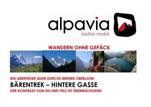 bärentrek – hintere gasse - KANDERSTEG - Berner Oberland ...