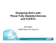 Designing SoCs with Planar Fully Depleted Devices and FinFETs