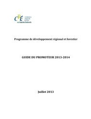 Guide du promoteur - Conférence régionale des élus de la Capitale ...