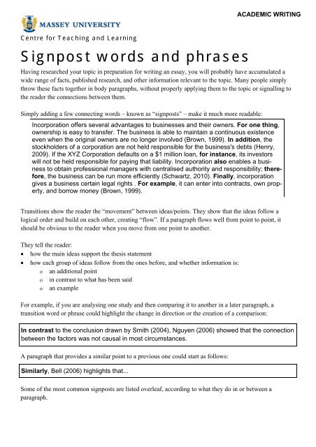 Examples of analysed words and phrases