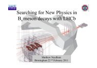 Searching for New Physics in B meson decays with LHCb