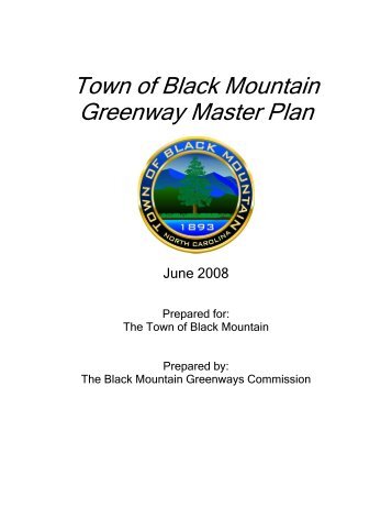 Greenways Master Plan - Town of Black Mountain