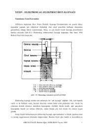 XXXIV - ELEKTROSLAG (ELEKTROCURUF) KAYNAÄžI - Oerlikon