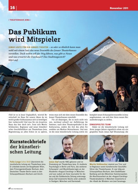 Ausgabe 31 - 07 Das Stadtmagazin . BLOG