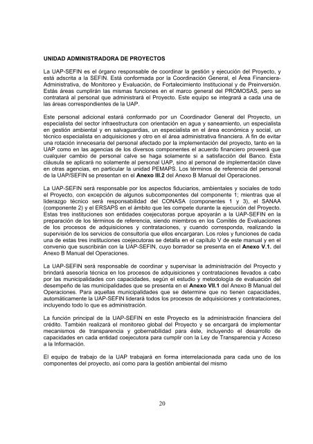 anexos del manual de operaciones volumen c - SecretarÃ­a de ...