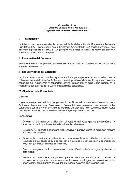 anexos del manual de operaciones volumen c - SecretarÃ­a de ...