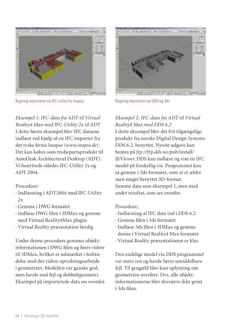 HÃƒÂ¥ndbog i 3D-modeller - It.civil.aau.dk - Aalborg Universitet