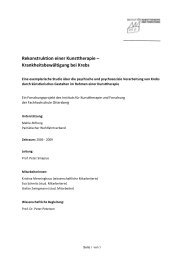 Abschlussbericht (pdf) - Institut fÃ¼r Kunsttherapie und Forschung