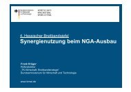 Synergienutzung beim NGA-Ausbau - Breitband in Hessen