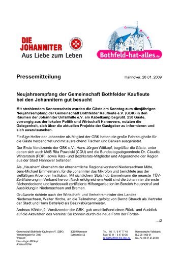 Pressemitteilung - Bothfeld-hat-alles