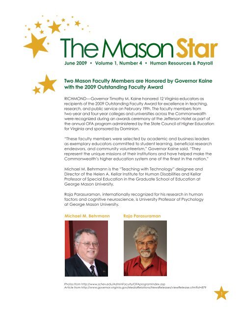 TheMasonStar - Human Resources and Payroll - George Mason ...