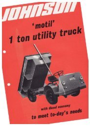 Johnson Machinery - Motil Utility Truck