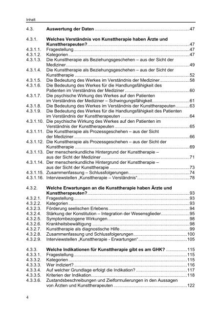 Abschlussbericht als PDF - Institut fÃ¼r Kunsttherapie und Forschung