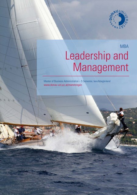Leadership and Management InfobroschÃ¼re - B4B Schwaben